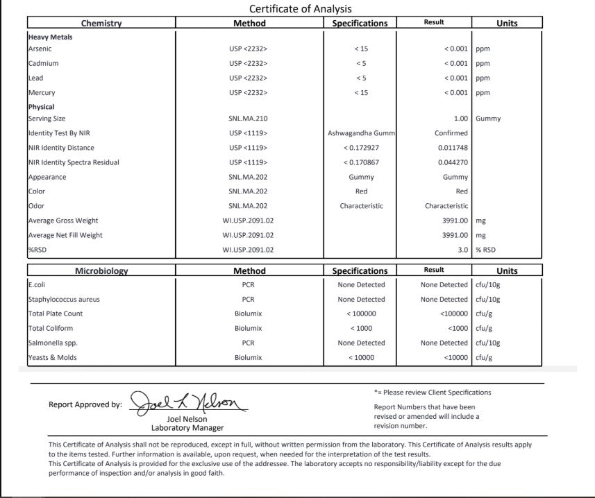 Ashwagandha with Vitamin D and Zinc Gummies
