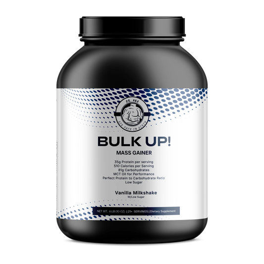 6lb Bulk Up! Mass Gainer Vanilla Milkshake w/Low Sugar
