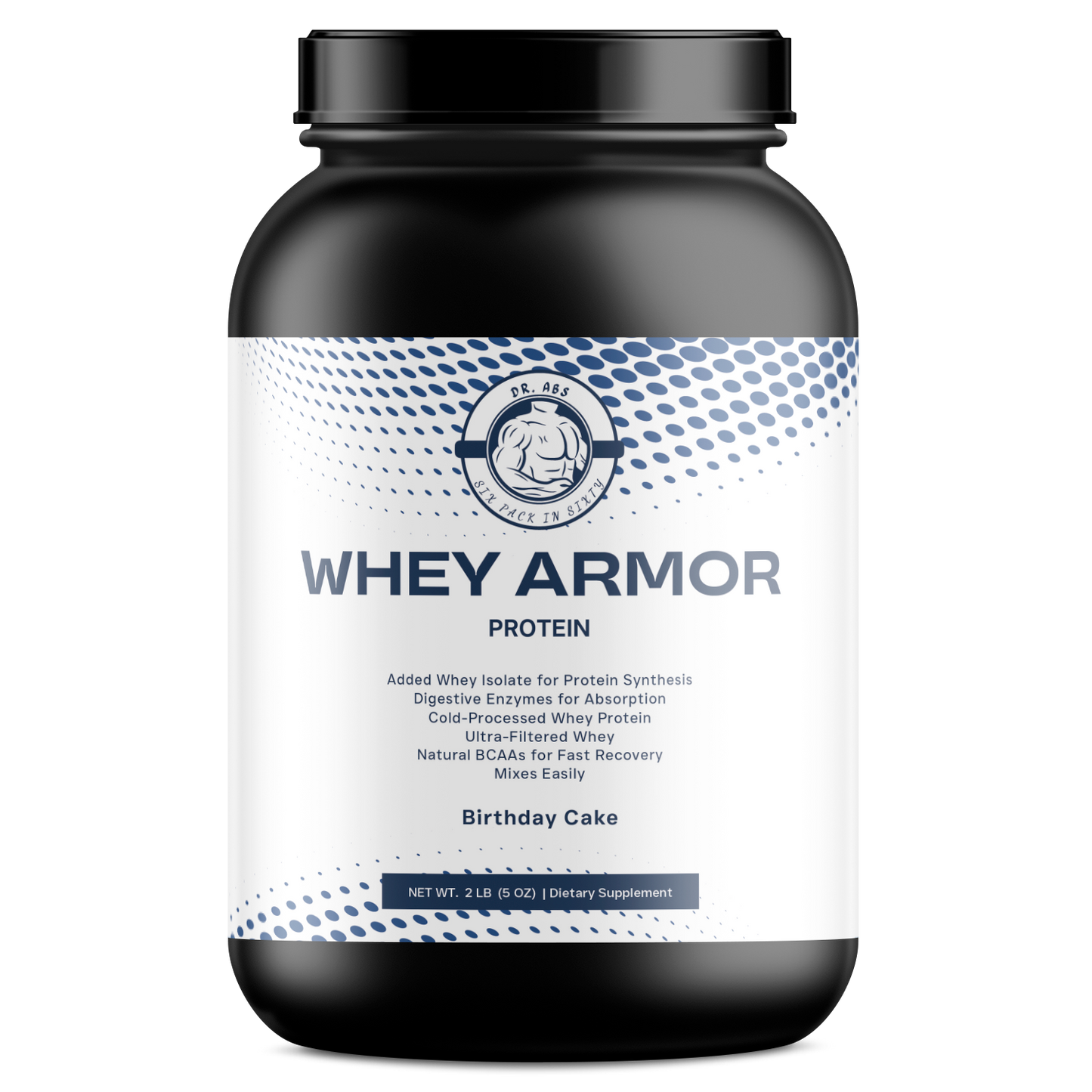 2lb Whey Armor Protein Birthday Cake
