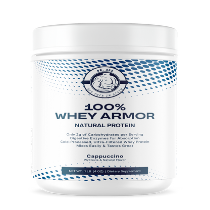 1lb 100% Whey Armor Isolate Protein Cappuccino