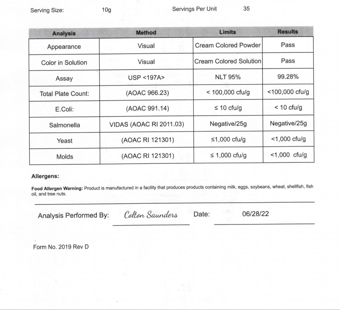 Collagen Type 1 & 3 Grass Fed
