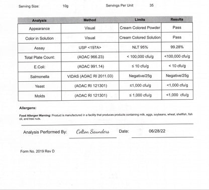 Collagen Type 1 & 3 Grass Fed