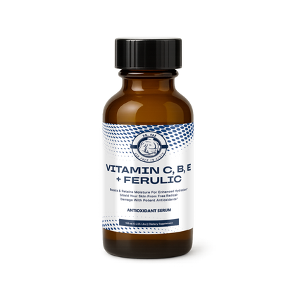 Vitamin C, B, E + Ferulic Antioxidant Serum, USA Made
