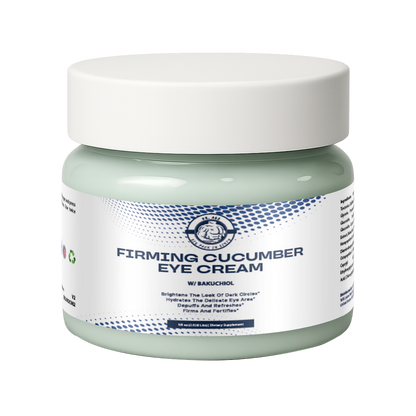Firming Cucumber Eye Cream w/Bakuchiol, USA Made, Clean & Vegan