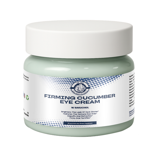 Firming Cucumber Eye Cream w/Bakuchiol, USA Made, Clean & Vegan
