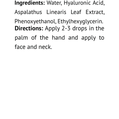 Red Tea Moisturizing + Antioxidant Serum w/Hyaluronic Acid, USA Made